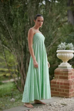 Aston Studio Rue Dress Lime Stripe Size AU 10 for rent on The Volte - image 4