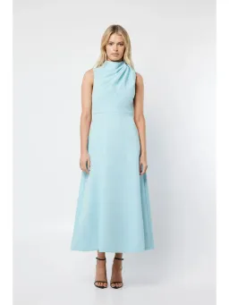 Mossman Cosmic Maxi Dress Mist Blue Size AU 8 for rent on The Volte - image 2