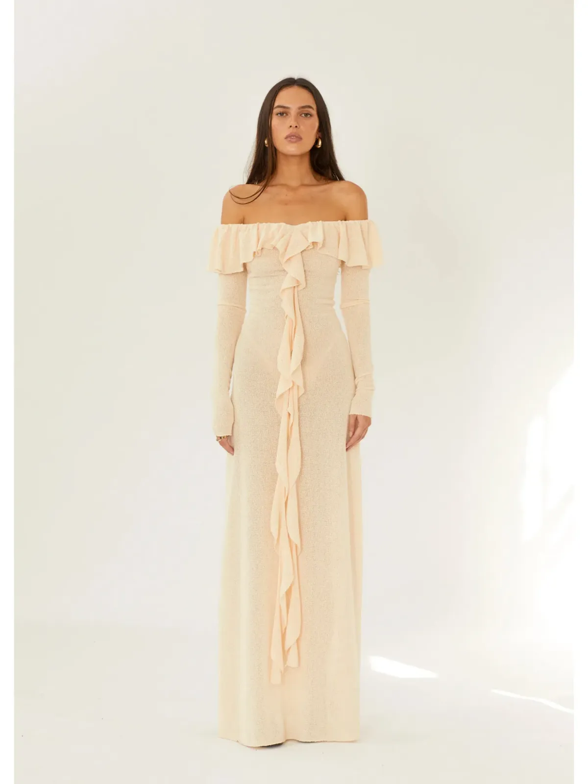 Arcina Ori Mila Dress In Beige Size S / AU 8 - Image 1