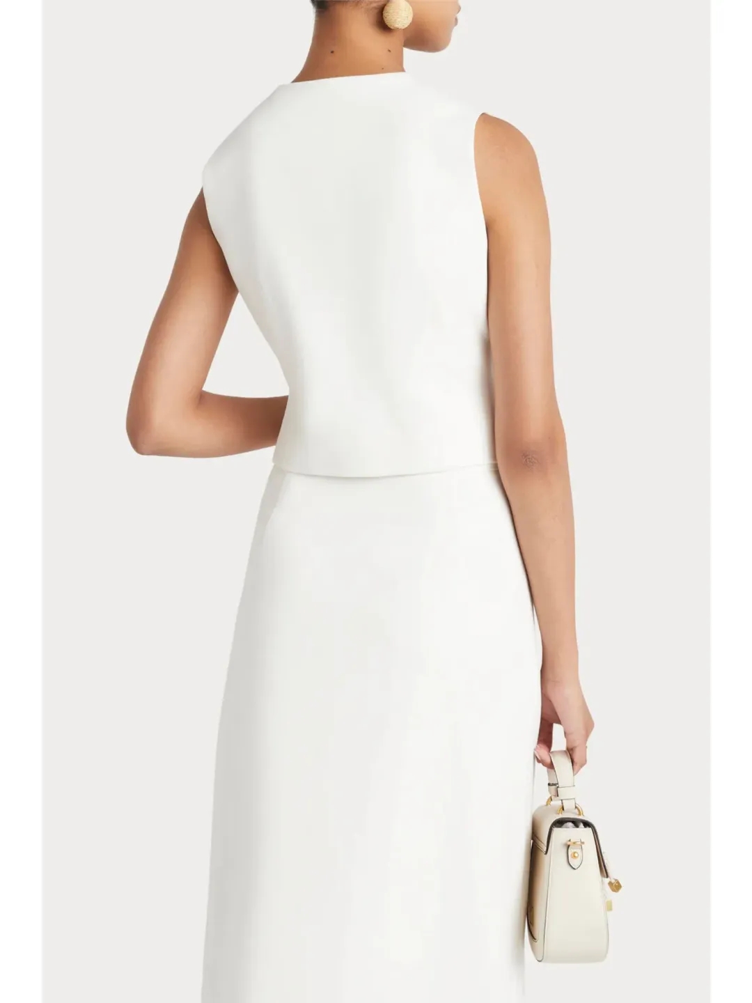 Husk Maya Waistcoat & Skirt in White Size AU 8 for rent on The Volte - main image