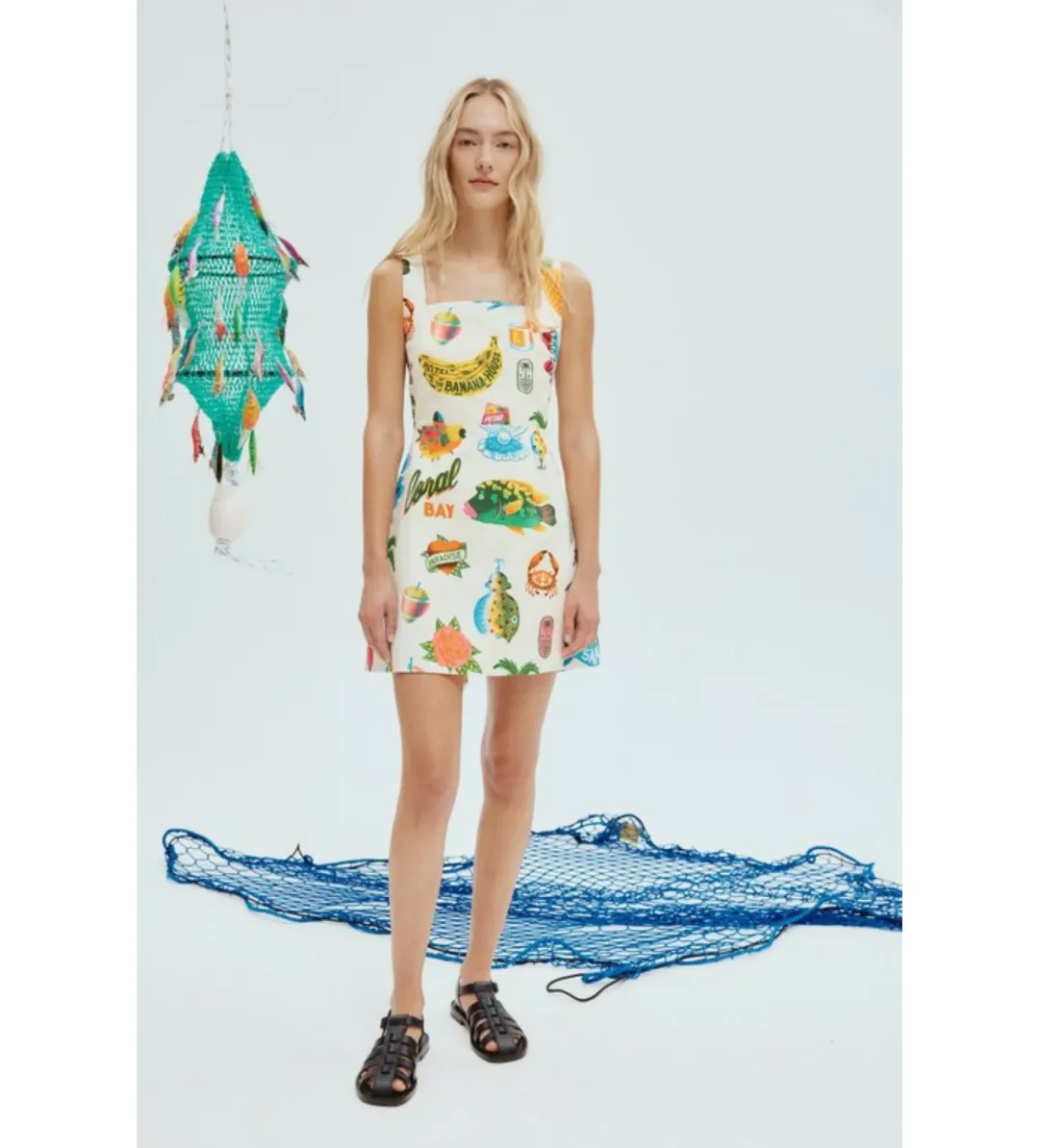 Alemais Samaki Mini Dress Print Size 8 for rent on The Volte - main image