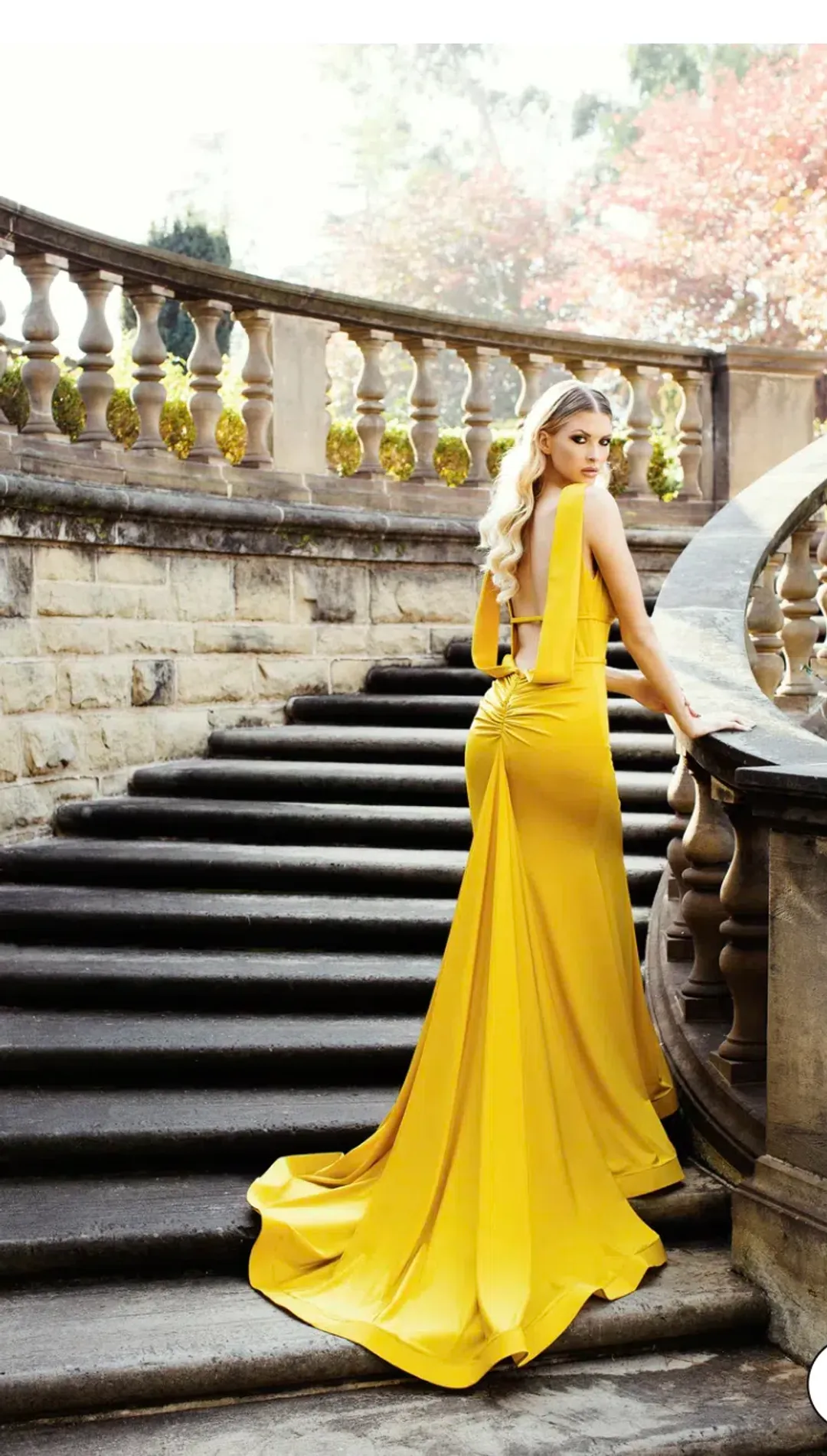 Nicole Bakti Estelle Dress Yellow Size 8 for rent on The Volte - main image