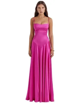 House of CB Anabella Gown Fuchsia Size L/Au 12 for rent on The Volte - image 1