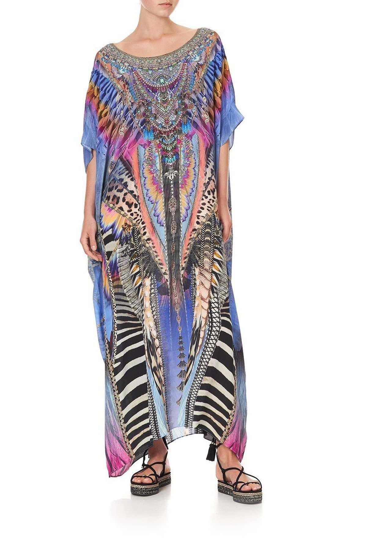 Camilla Love On The Wing Round Neck Kaftan Size 10 - Image 6