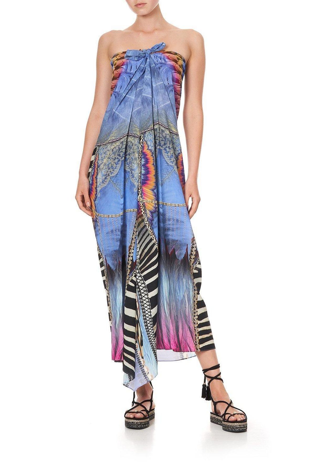 Camilla Love On The Wing Round Neck Kaftan Size 10 - Image 3