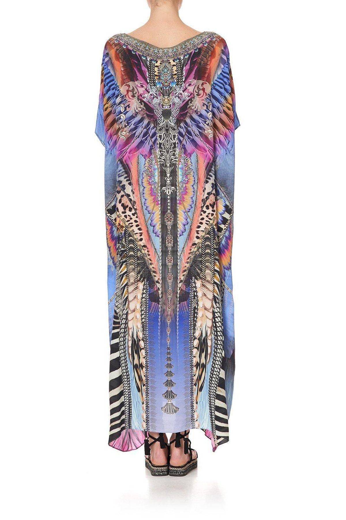 Camilla Love On The Wing Round Neck Kaftan Size 10 - Image 5