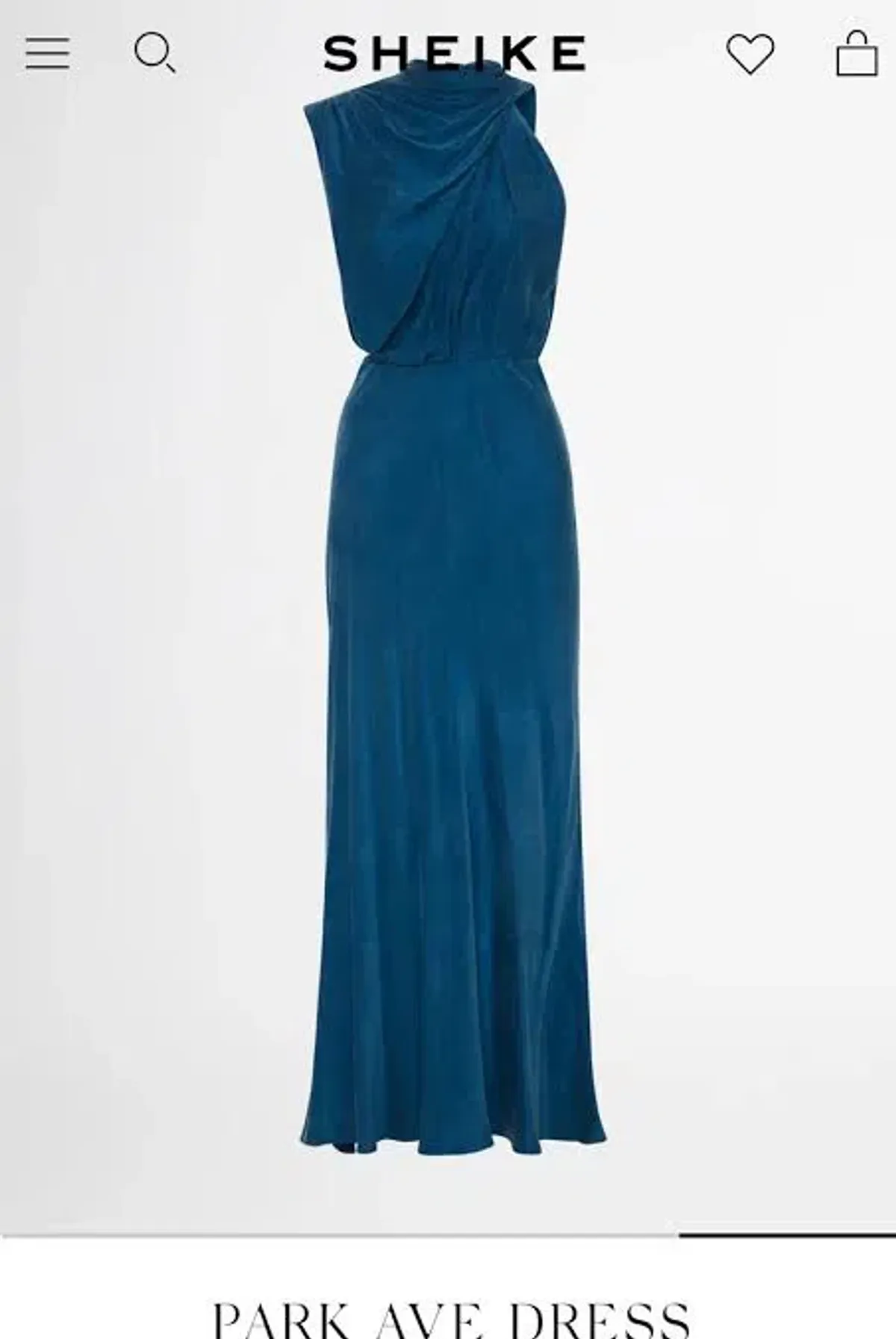 Sheike Park Ave Dress Blue Size 14 - Image 4