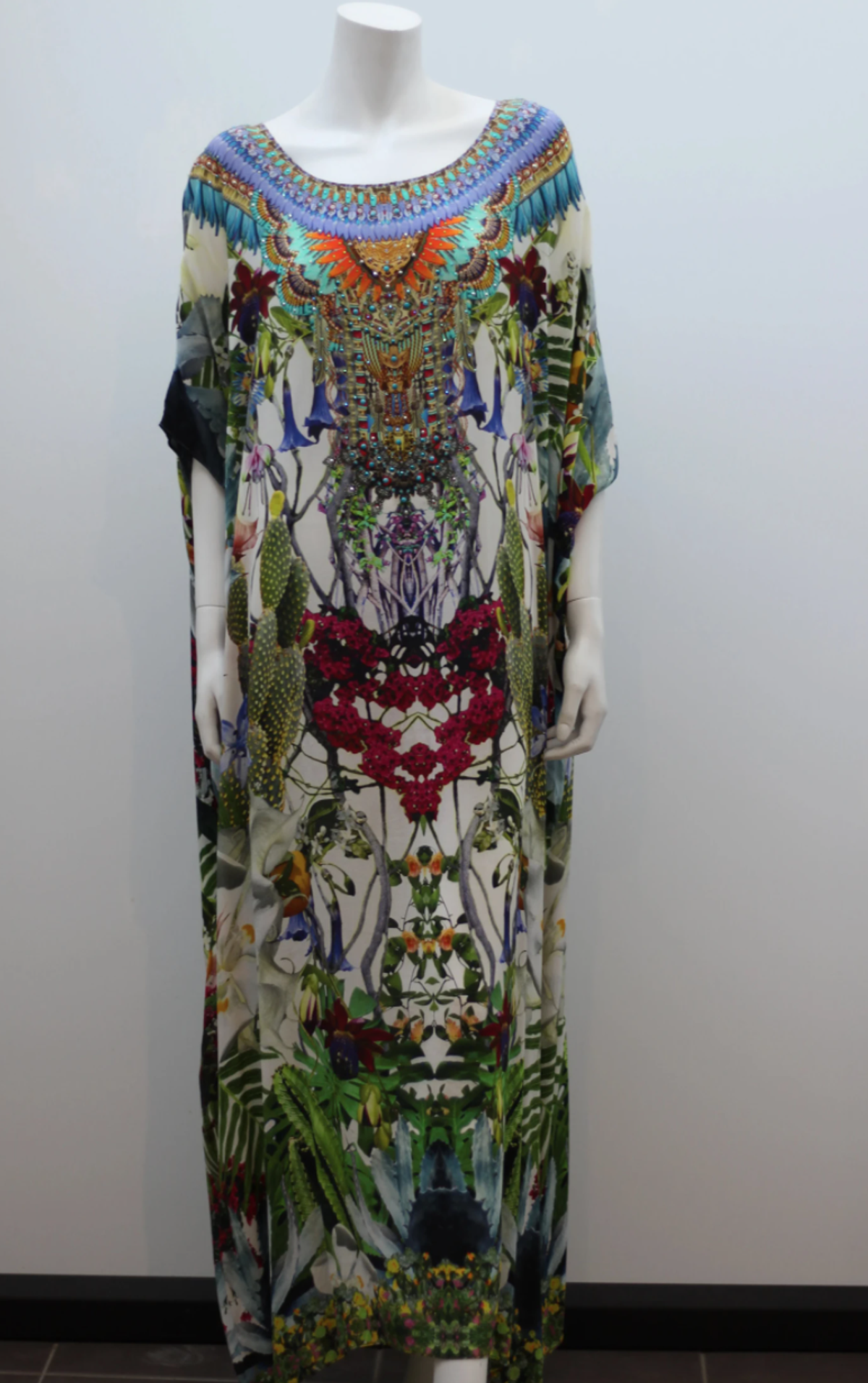 Camilla Exotic Hypnotic Round Neck Kaftan Size 10 - Image 1