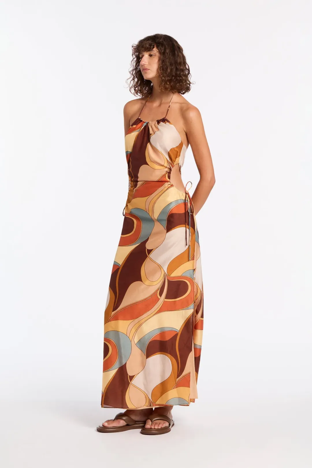 Sir The Label Vista Halter Dress Vista Print Size 6 for rent on The Volte - main image