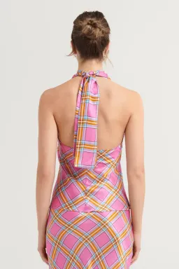 Steele Marcela Top and Cassidy Skirt Set Pink Check Size S / AU8 for rent on The Volte - image 3