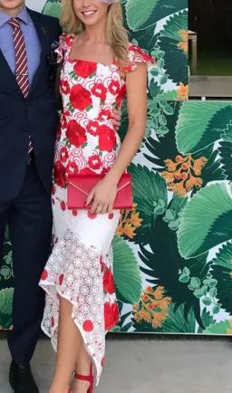 Mossman Roses are Red Dress Floral Size 6 for rent on The Volte - image 4