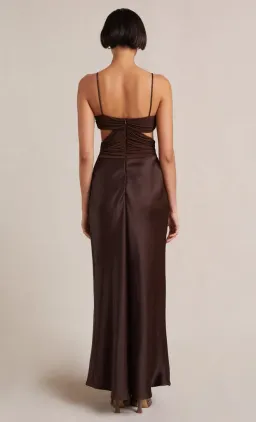Bec & Bridge Nadia Twist Dress Brown Size 10 for rent on The Volte - image 4