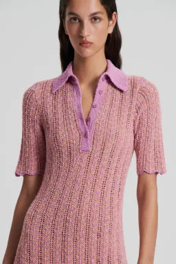 Scanlan Theodore Knit Shirt Dress Pink Size XS/ AU 8 for rent on The Volte - image 5