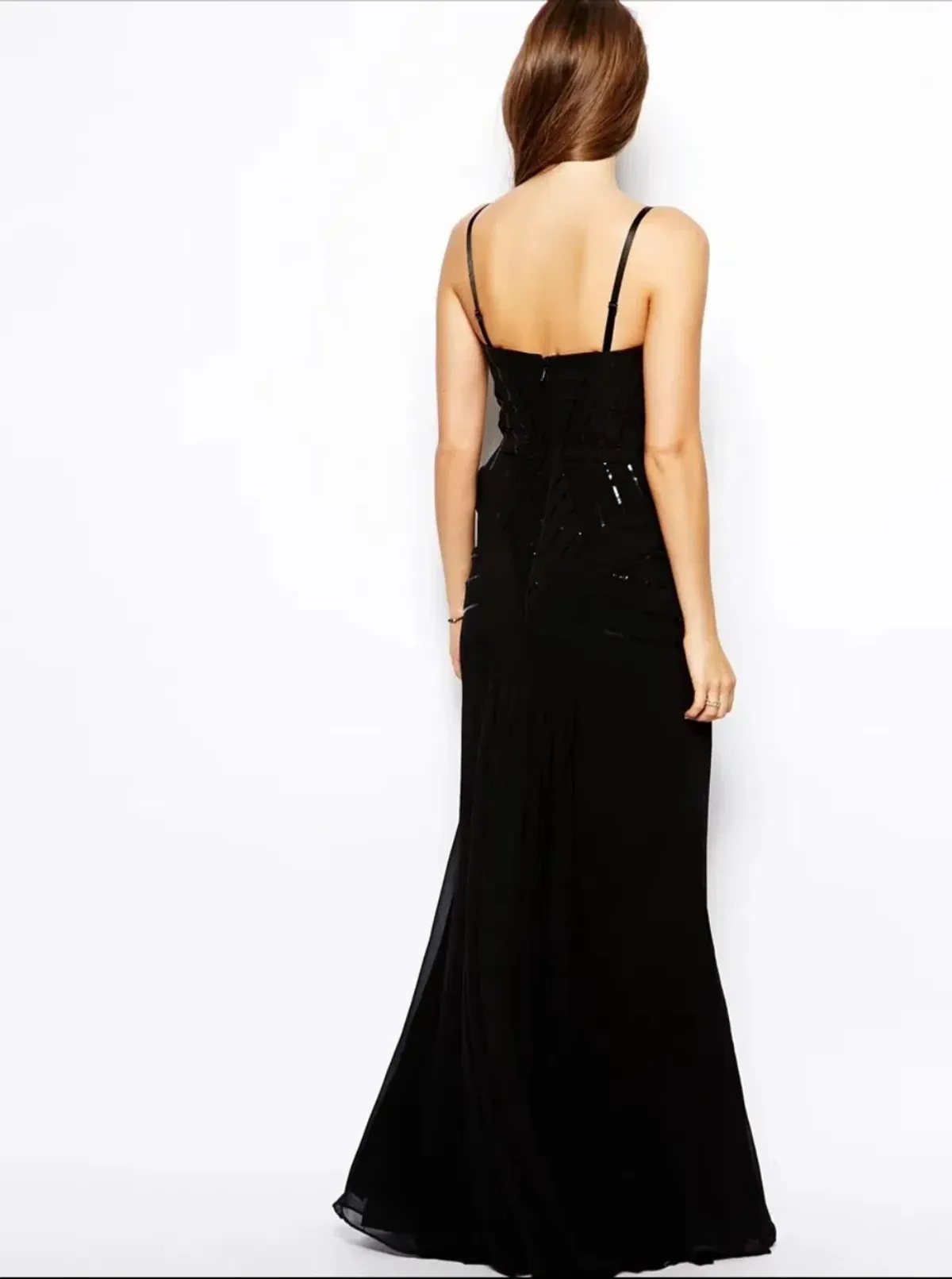 Bariano Sequin Peplum Dress - size 8 - Image 2