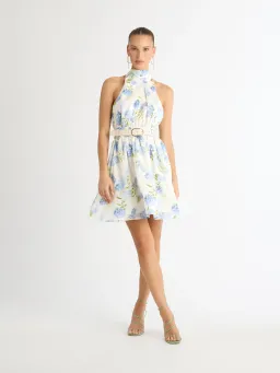 Sheike Blue Bell Mini Dress Floral Size 14 for rent on The Volte - image 5