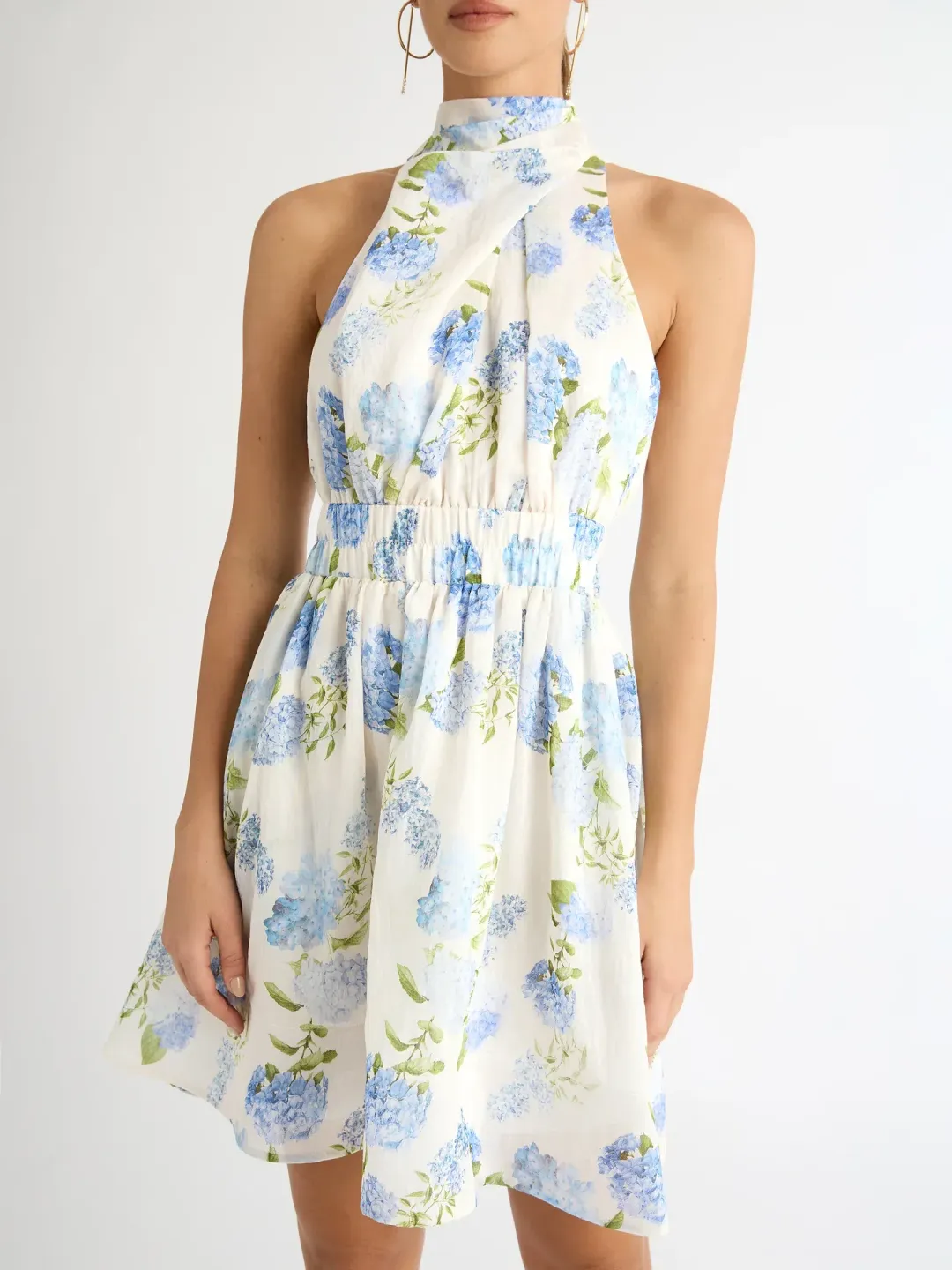 Sheike Blue Bell Mini Dress Floral Size 14 for rent on The Volte - main image
