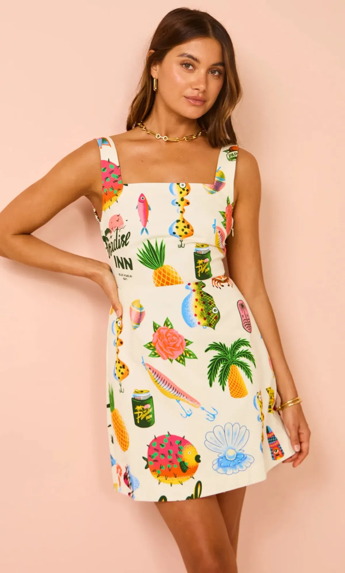 Alemais Samaki Mini Dress Multi Size 12 - Image 1