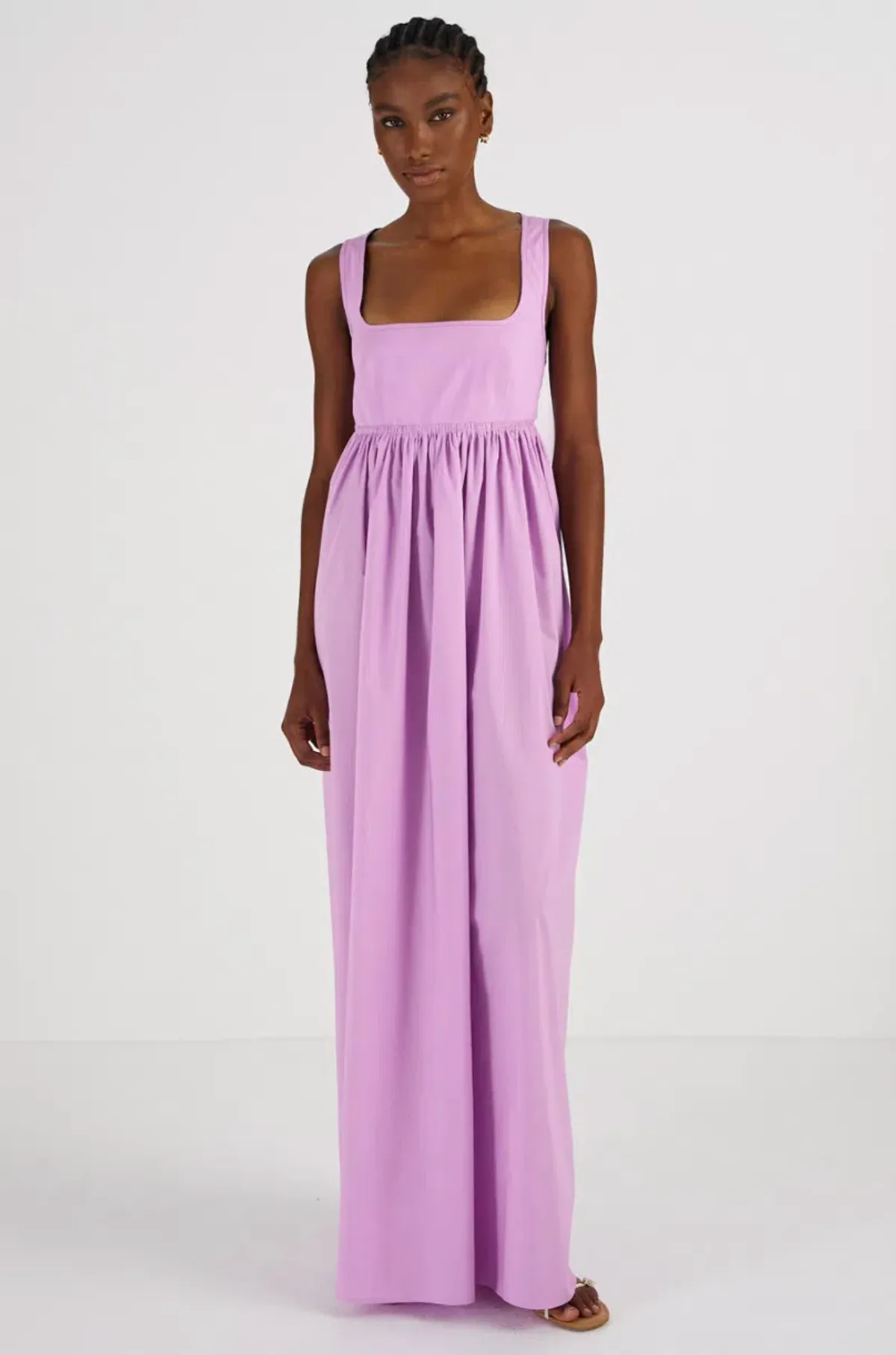 Oroton Cotton Sundress Purple Size 10 - Image 4