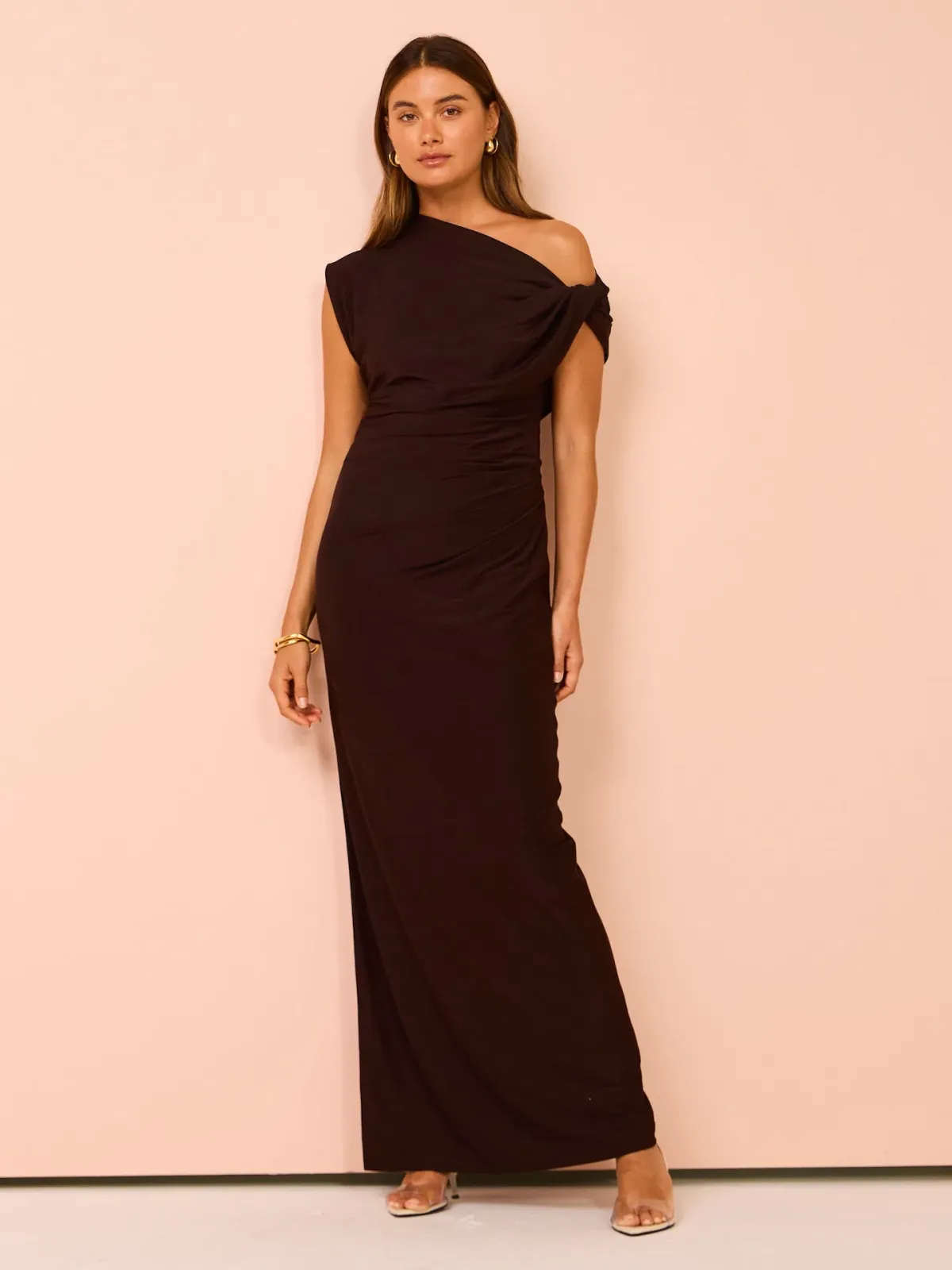 Camilla & Marc Annalise Maxi Dress Chocolate Brown Size 12 - Image 1
