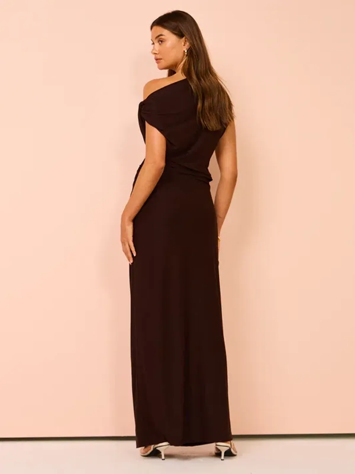 Camilla & Marc Annalise Maxi Dress Chocolate Brown Size 12 - Image 3