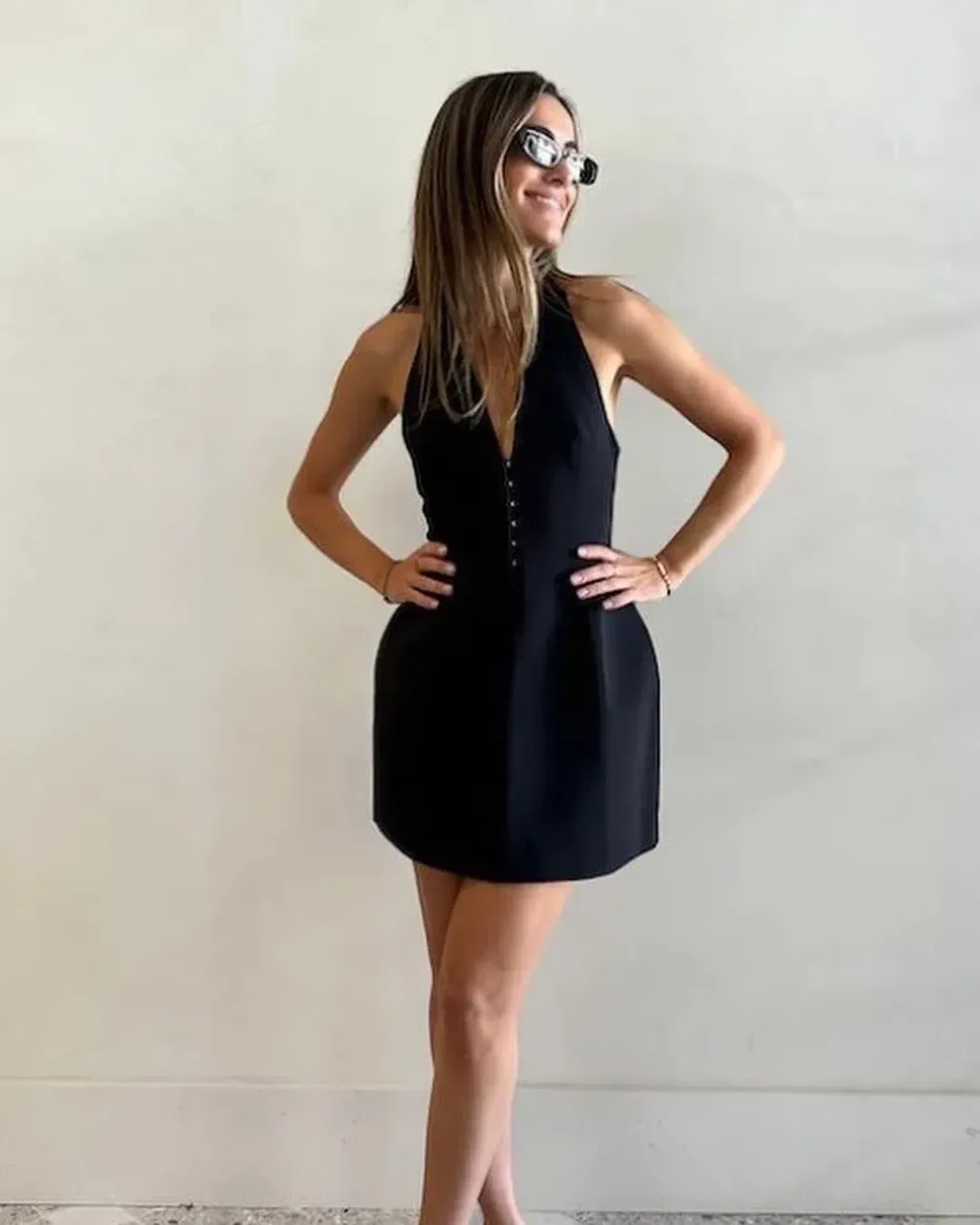 Camilla and Marc Petra Mini Dress Black Size AU 10 for rent on The Volte - main image