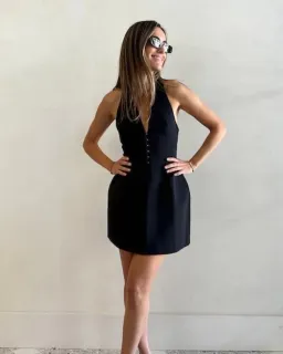 Camilla and Marc Petra Mini Dress Black Size AU 10 for rent on The Volte - image 3