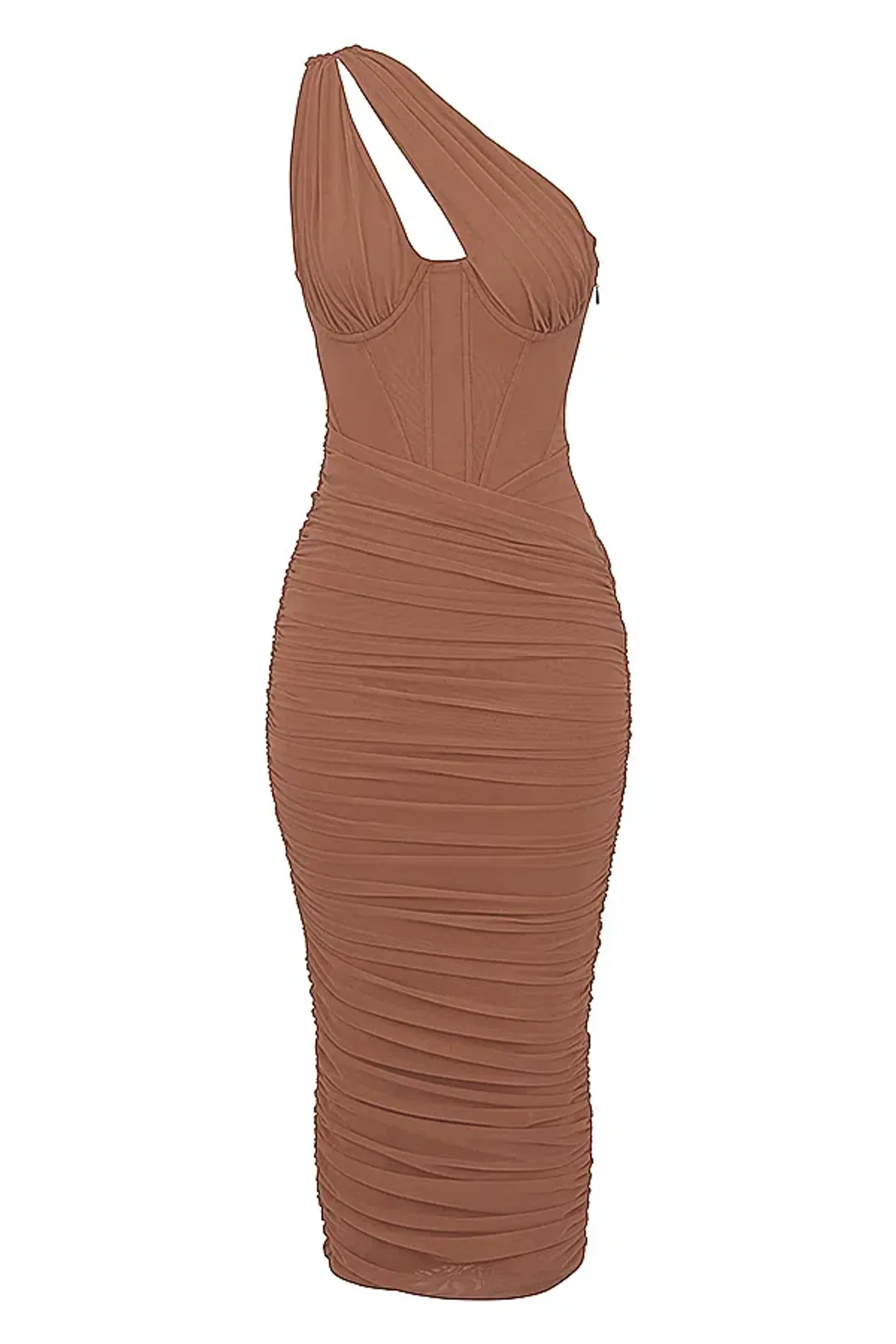 House of CB Valentina Dress in Brown Size 10 for rent on The Volte - main image