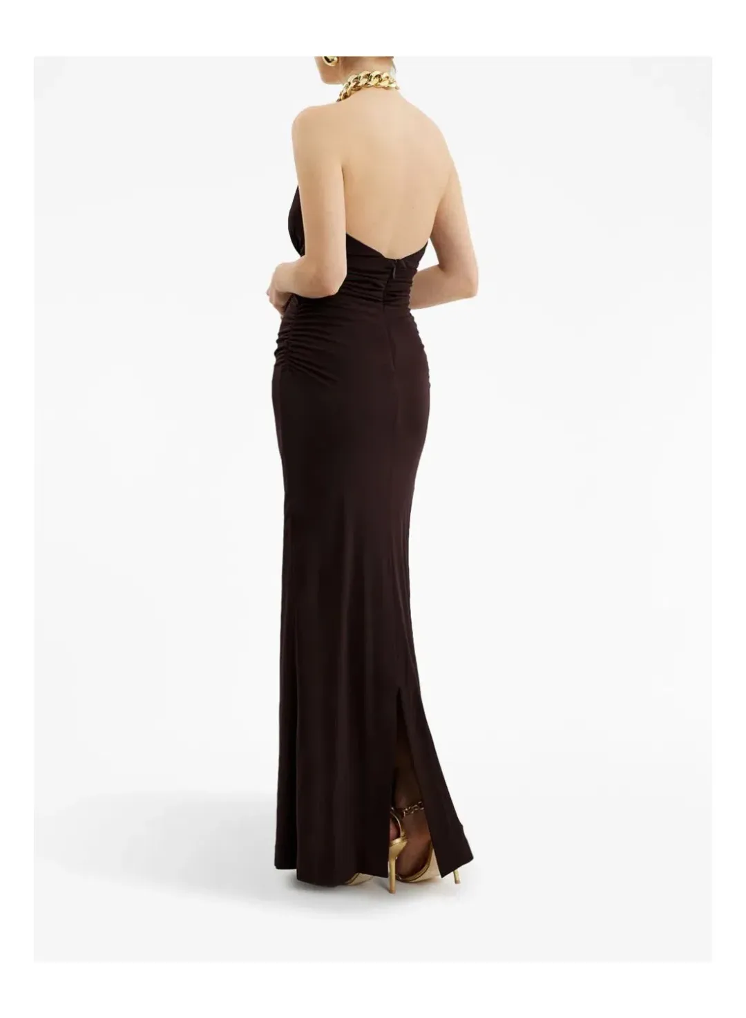 Rebecca Vallance Phoenix Gown Chocolate Size 8 for rent on The Volte - main image