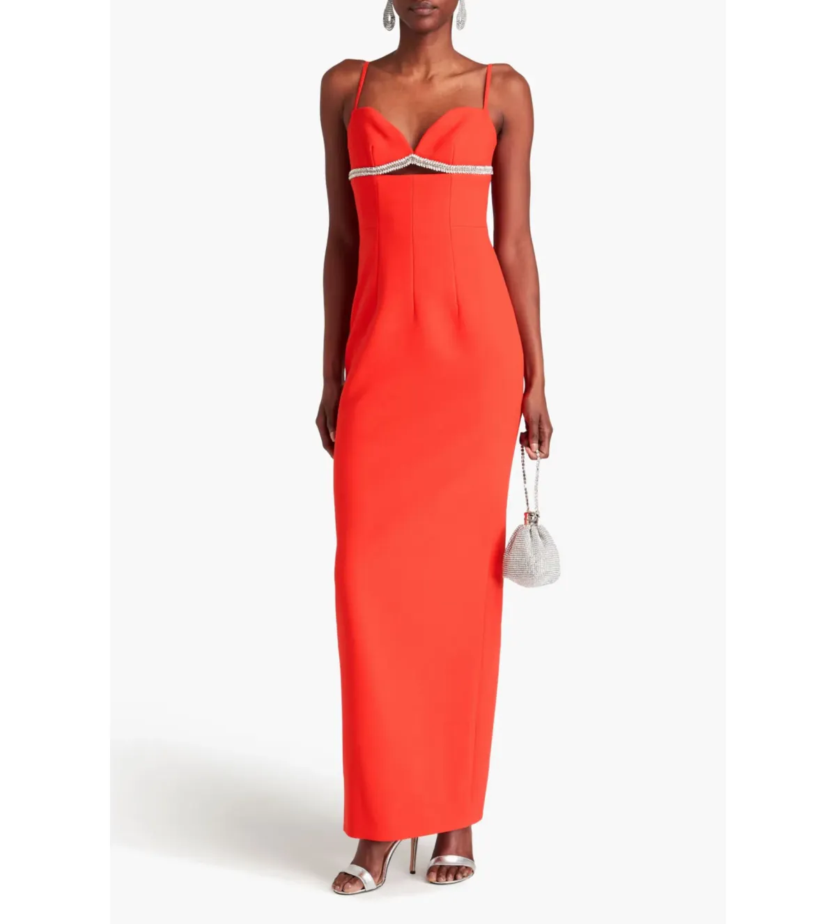 Rachel Gilbert Kyra Gown in Flame Orange Size 4/AU14 - Image 1