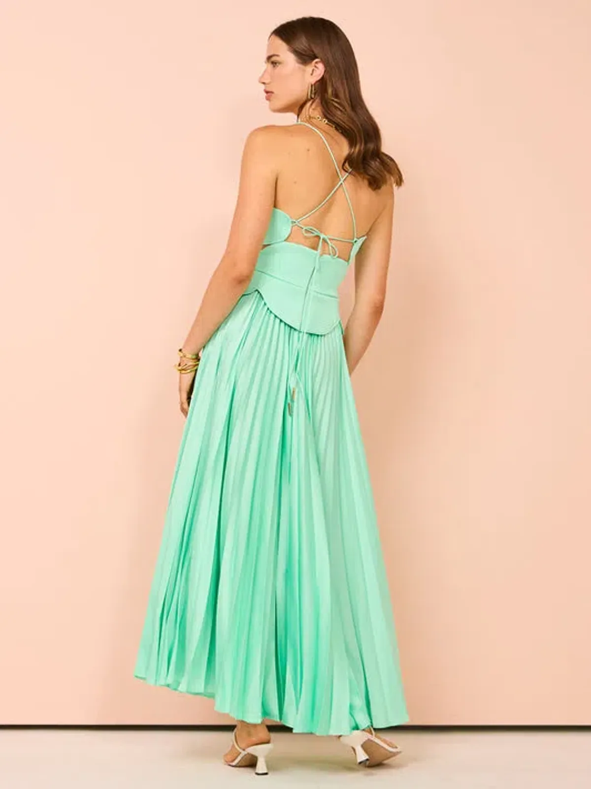 Acler Atholton Midi Dress Arctic Mint Size 8 - Image 3