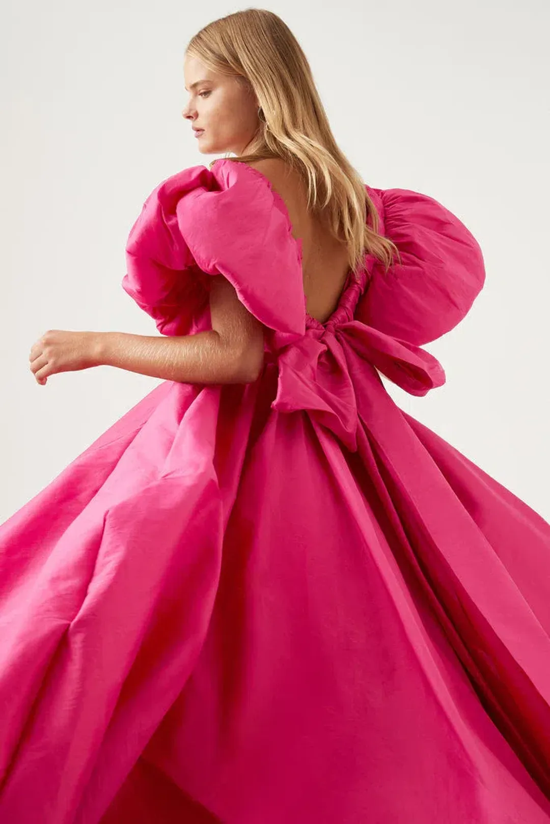 Aje Manifestation Gown Fuchsia Size 8 for rent on The Volte - main image