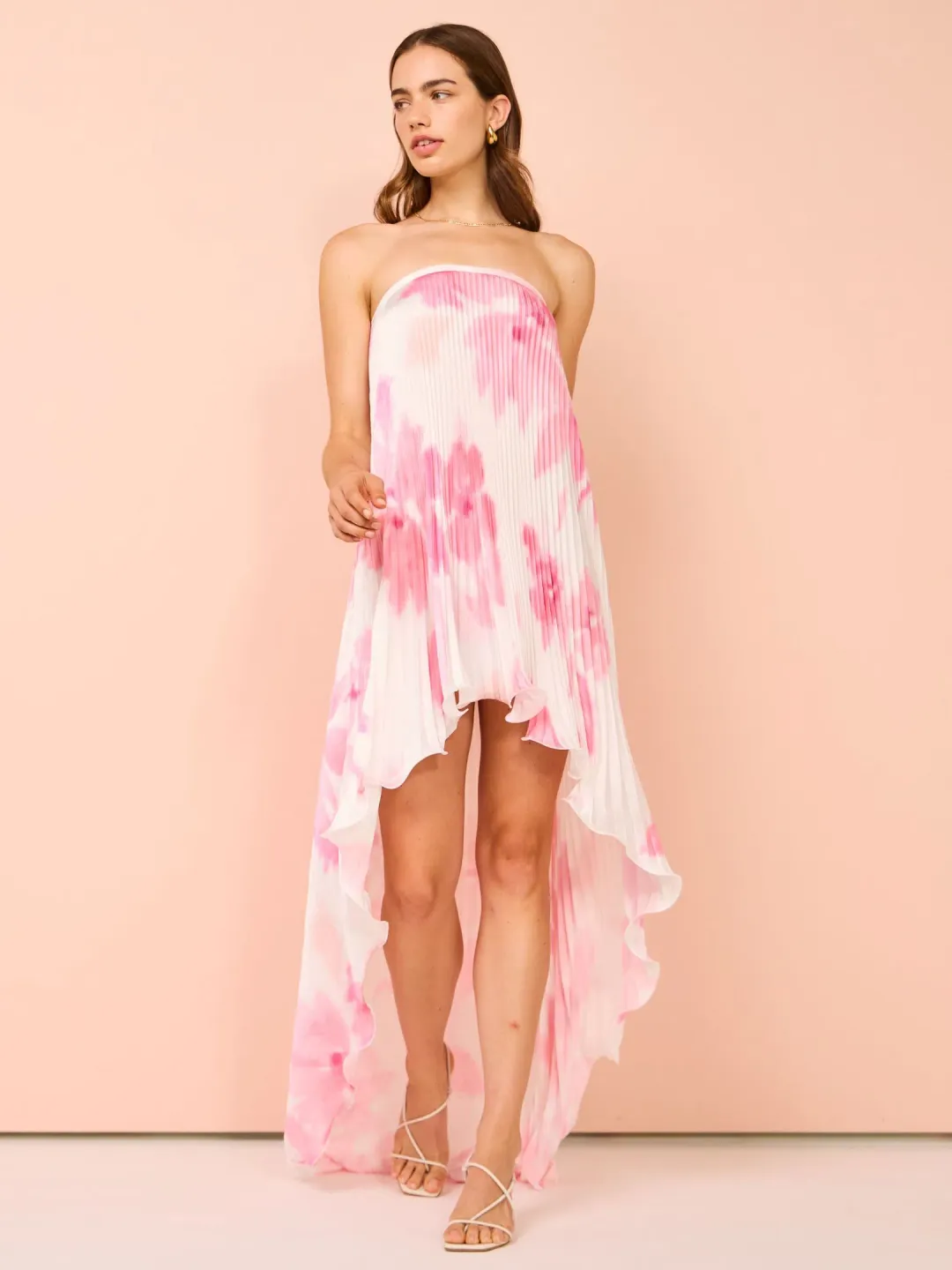 L’Idee Feminite Dress Jardin Pink Size 10 for rent on The Volte - main image