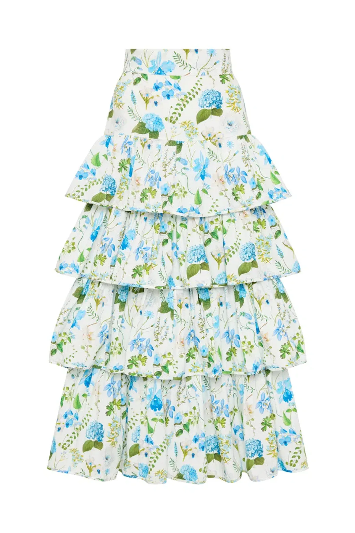Palm Noosa Triton Skirt in Blue Orchid Floral Size 10 - Image 3