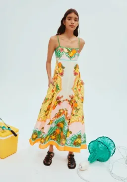 Alemais Lemonis Sundress Multi Print Size 12 for rent on The Volte - image 1