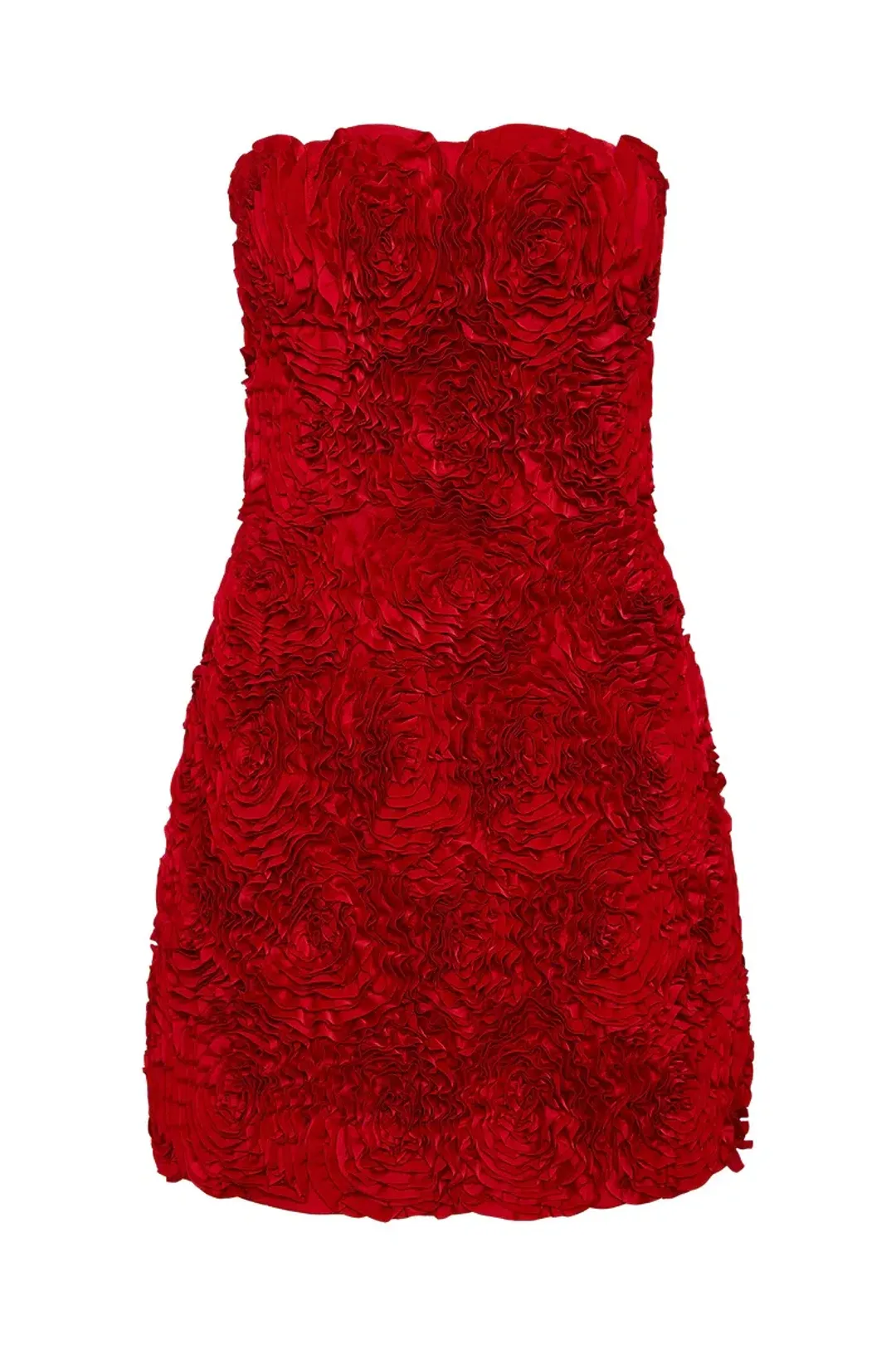 Aje Gazer Rosette Mini Dress Scarlet Red Size AU 8 for rent on The Volte - main image