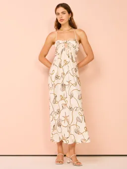 Bec & Bridge Bayside Strapless Maxi Dress In Parisian Shell Size AU 10 for rent on The Volte - image 4