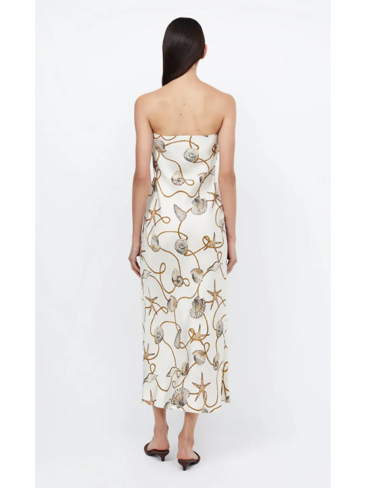 Bec & Bridge Bayside Strapless Maxi Dress In Parisian Shell Size AU 10 - Image 3