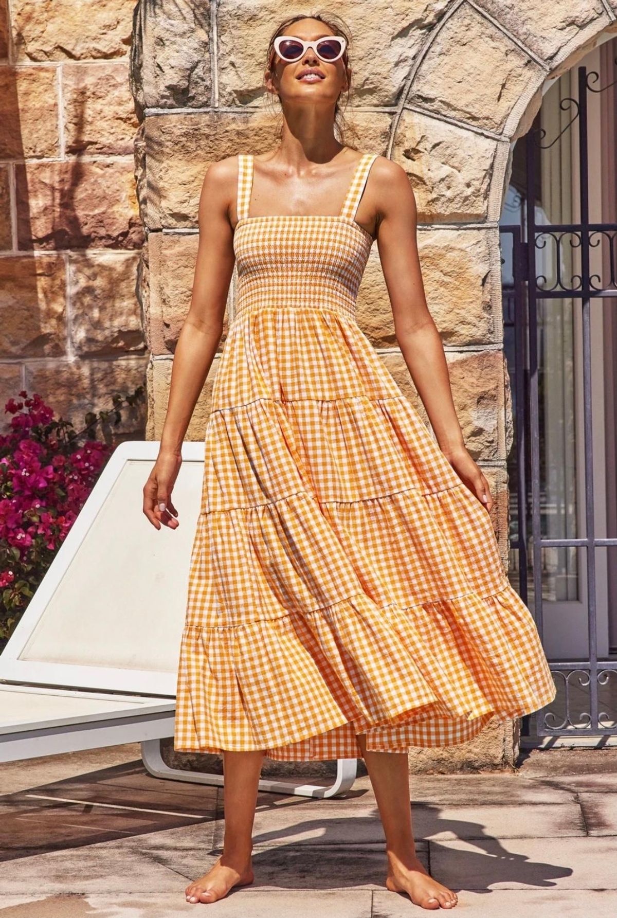 Savannah Dress (apricot) - Image 3