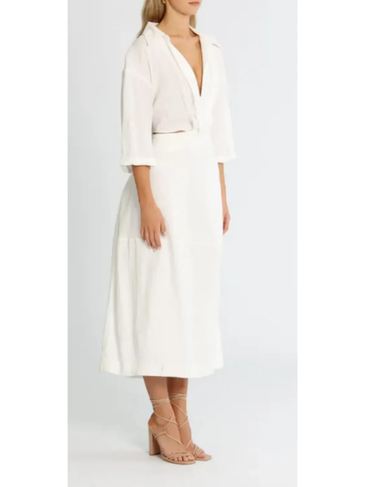 Camilla and Marc Marina Midi Dress in White Size AU 12 - Image 2