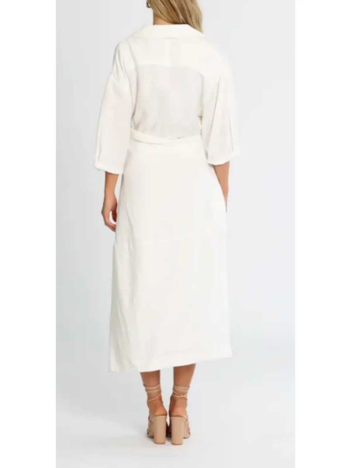 Camilla and Marc Marina Midi Dress in White Size AU 12 - Image 3