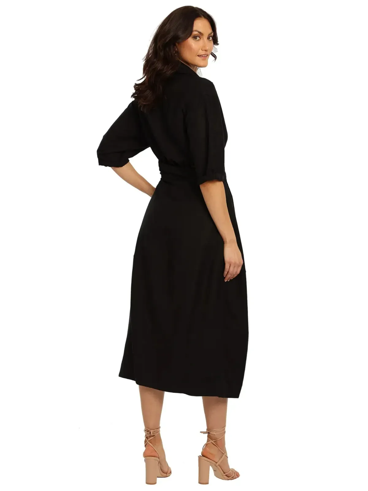 Camilla and Marc Marina Midi Dress Black Size AU 12 - Image 3