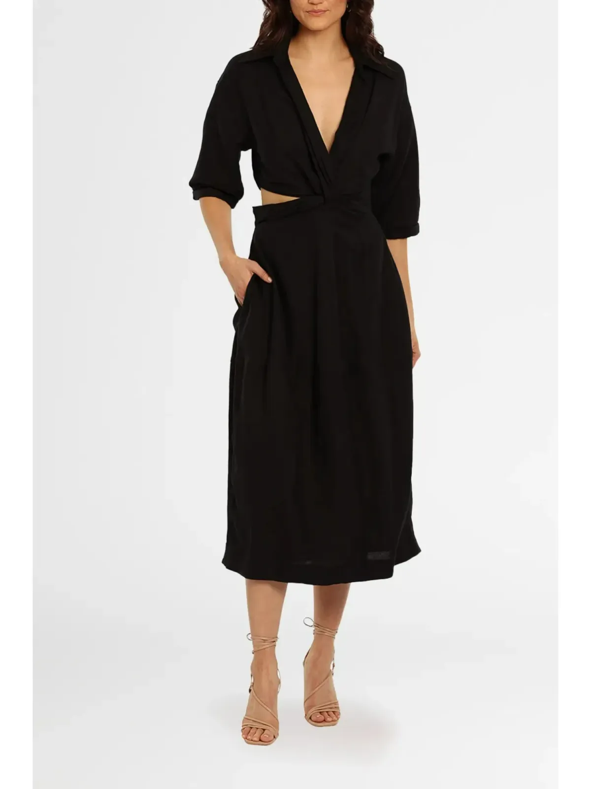 Camilla and Marc Marina Midi Dress Black Size AU 12 - Image 1