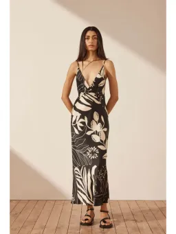 Shona Joy Silk Midi Dress in Capri Size AU 10 for rent on The Volte - image 1