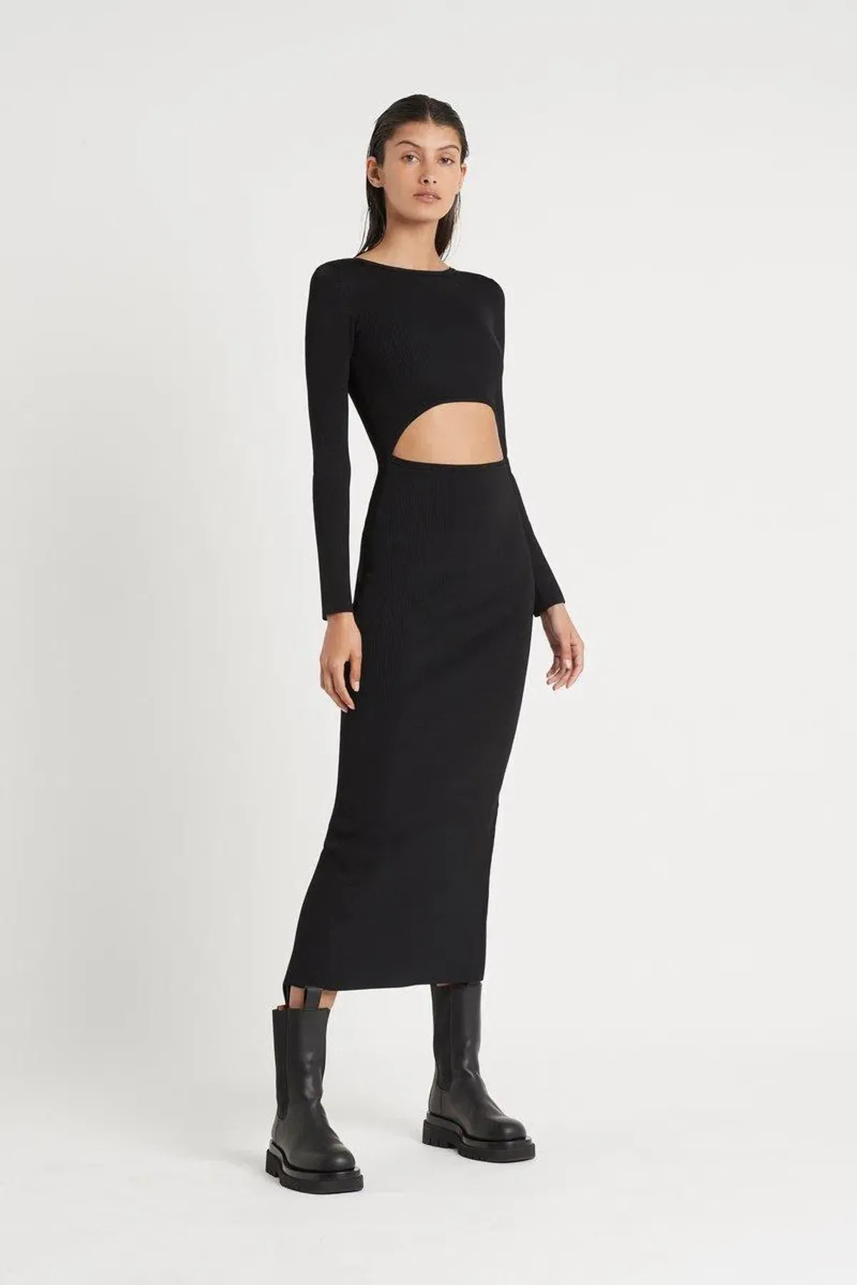 Sir The Label Celle Reversible Dress in Black Size 0 / AU 6 - Image 1