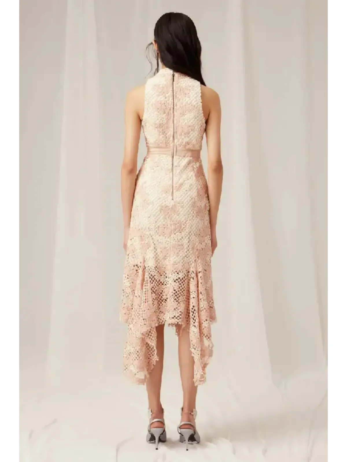 Keepsake No Air Lace Dress Pink Size AU 6 - Image 3