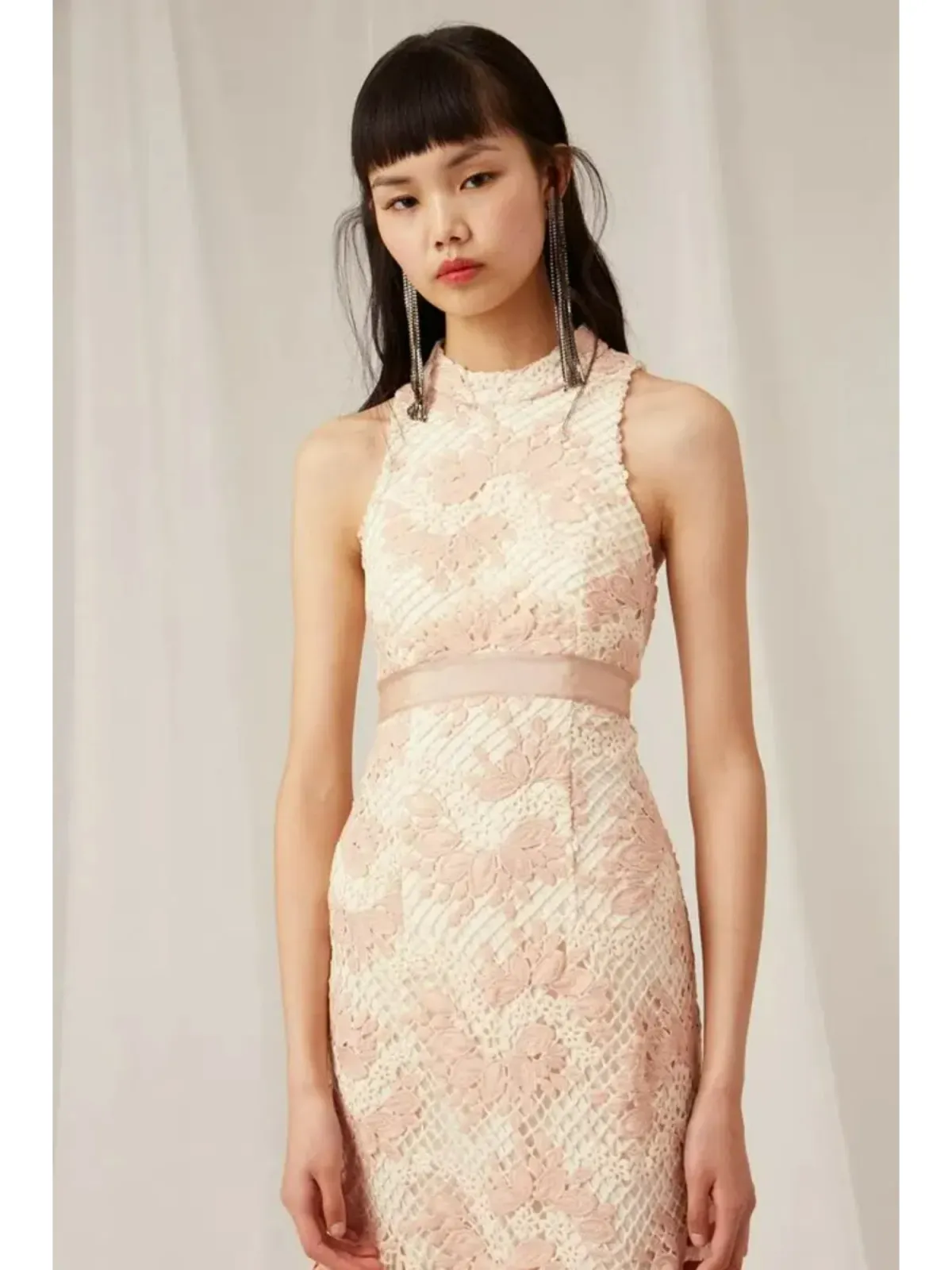 Keepsake No Air Lace Dress Pink Size AU 6 - Image 2
