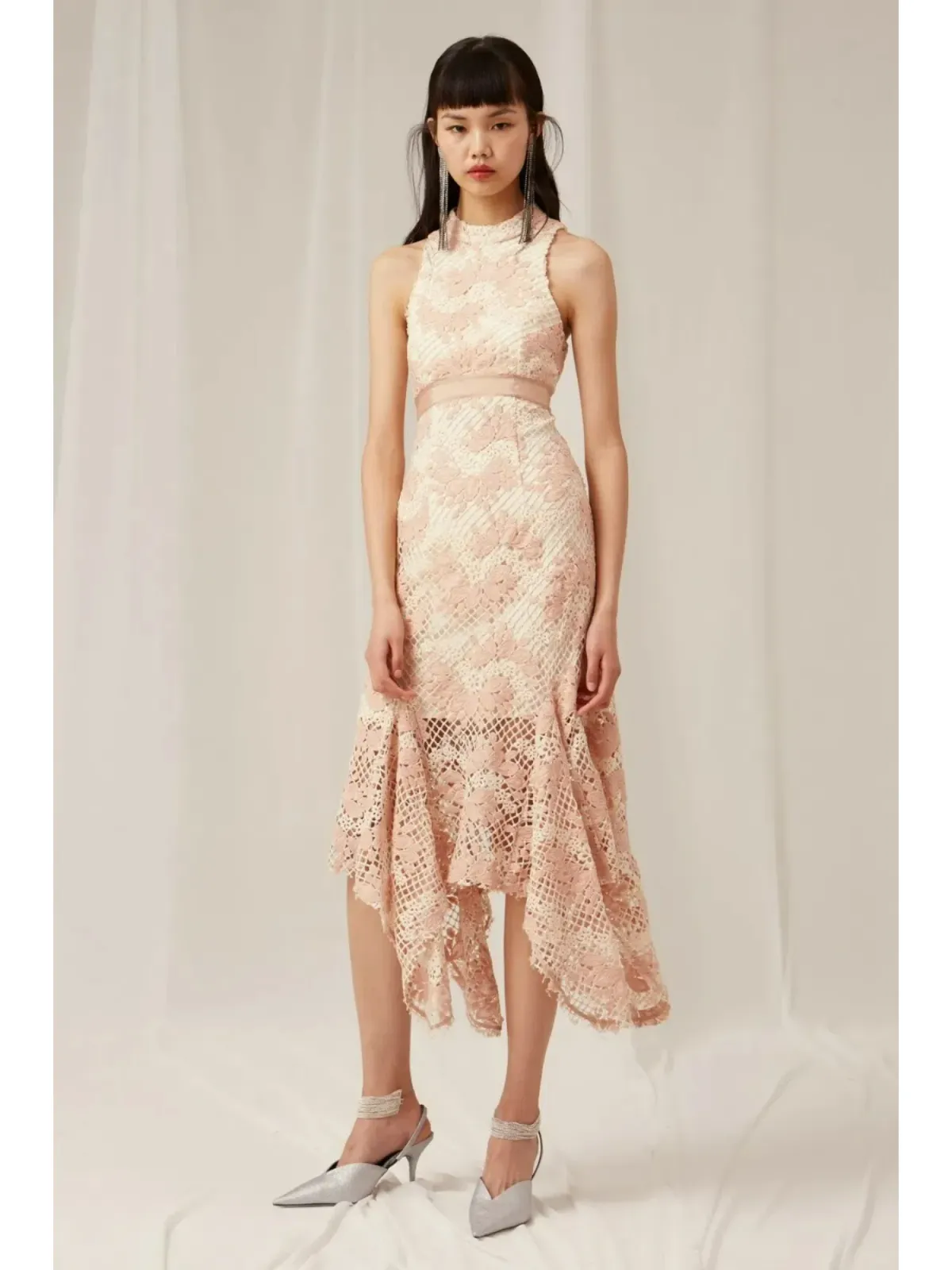 Keepsake No Air Lace Dress Pink Size AU 6 - Image 1