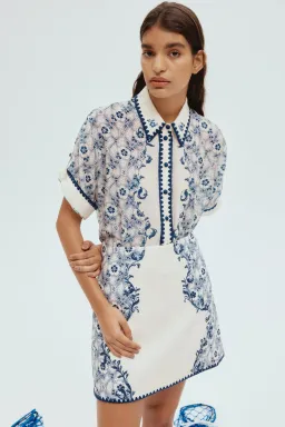 Alemais Airlie Shirt and Mini Skirt Floral Size 8 for rent on The Volte - image 4