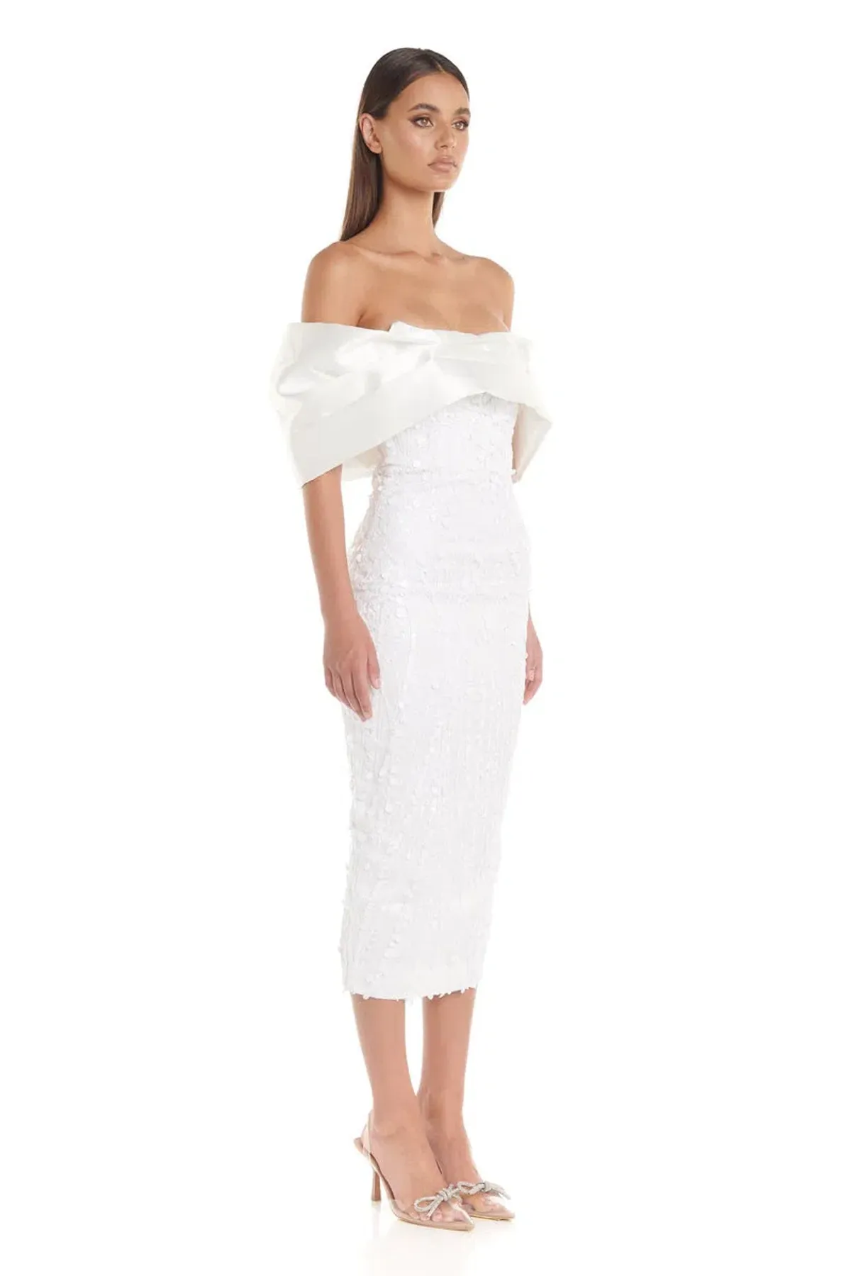 Eliya The Label Tanya Midi Dress White Size S / AU 8 - Image 2
