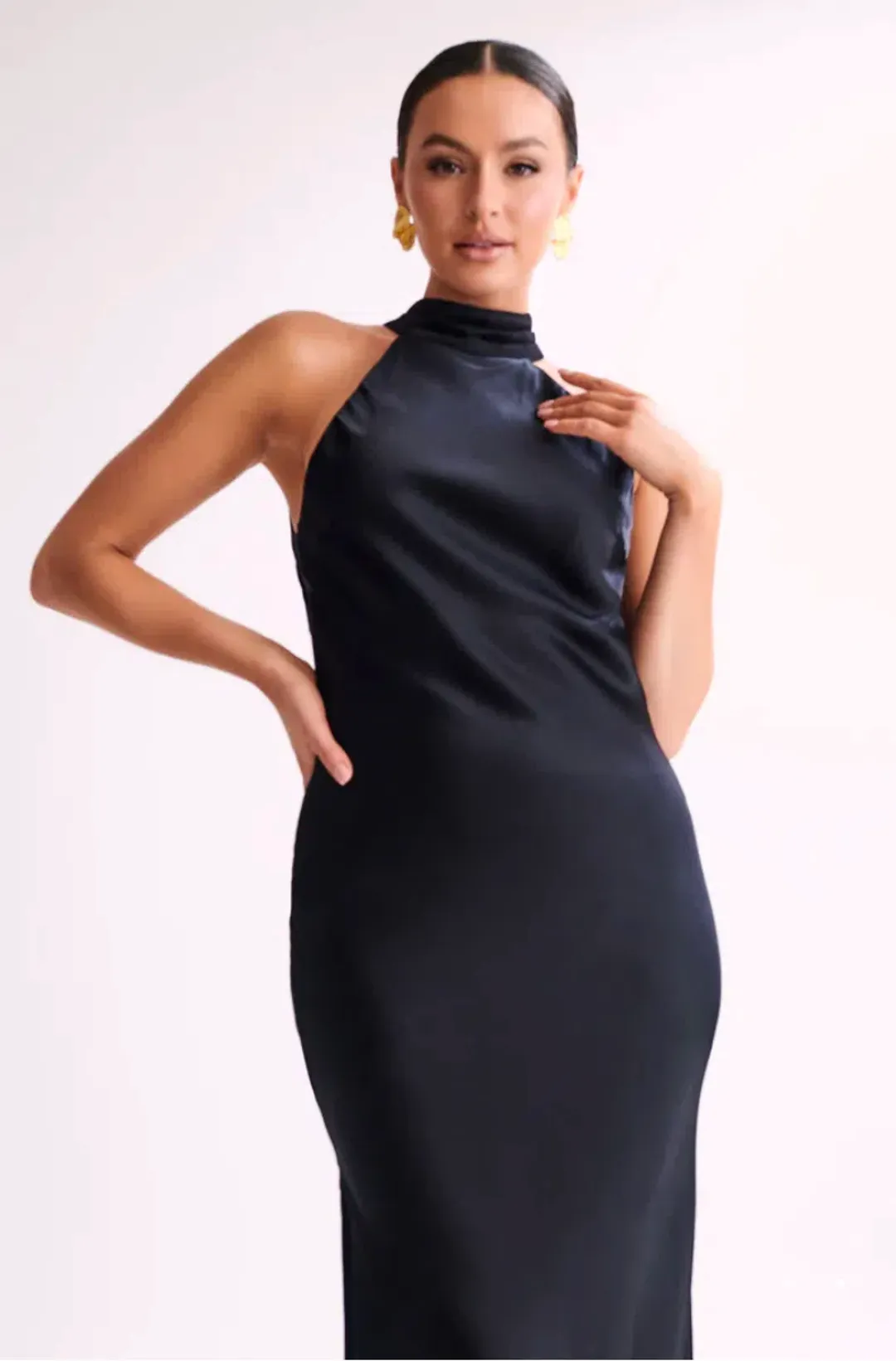 Meshki Claire Maxi Dress Black Size M / AU 10 for rent on The Volte - main image